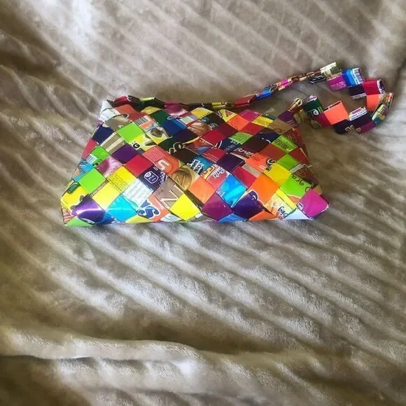 One of a kind candy wrapper handbag. - Picture 3 of 5